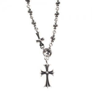 Chrome Hearts Small Cross Sweater Necklace